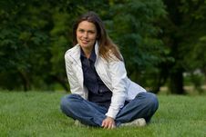 Relaxing In A Park Stock Photo Relaxing In A Park Stock Photo