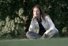 Relaxing In A Park Royalty Free Stock Image Relaxing In A Park Royalty Free Stock Image