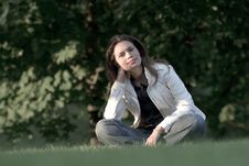 Relaxing In A Park Stock Photo Relaxing In A Park Stock Photo