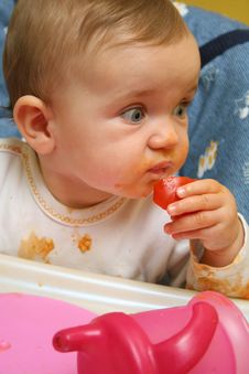Baby S Lunch. Royalty Free Stock Photo