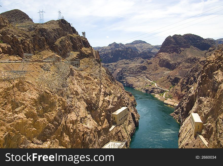 Hoover Dam at Lake Powell in Nevada