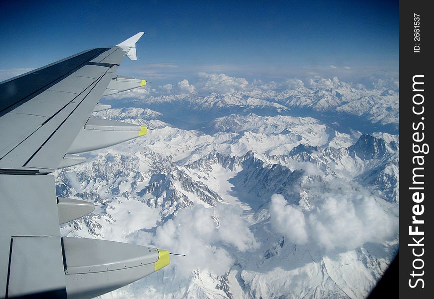 Swiss Alps From Above