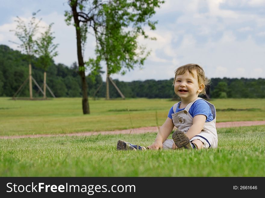 Boy on the grass