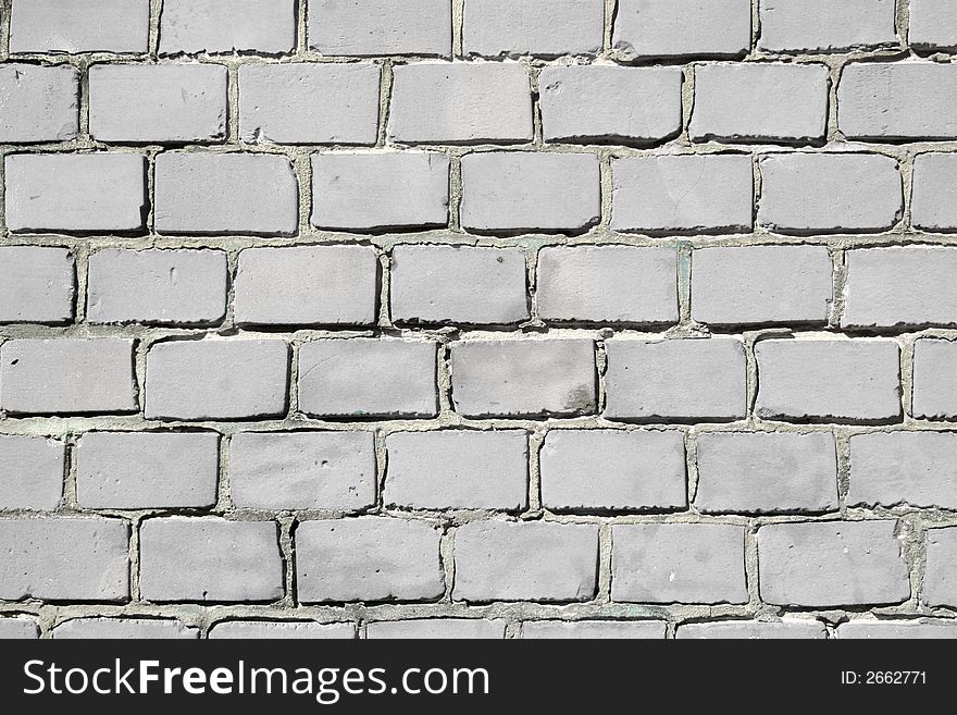 White brick wall as background. White brick wall as background