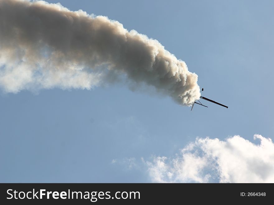 Airshow planes in a acrobatic formation. Airshow planes in a acrobatic formation