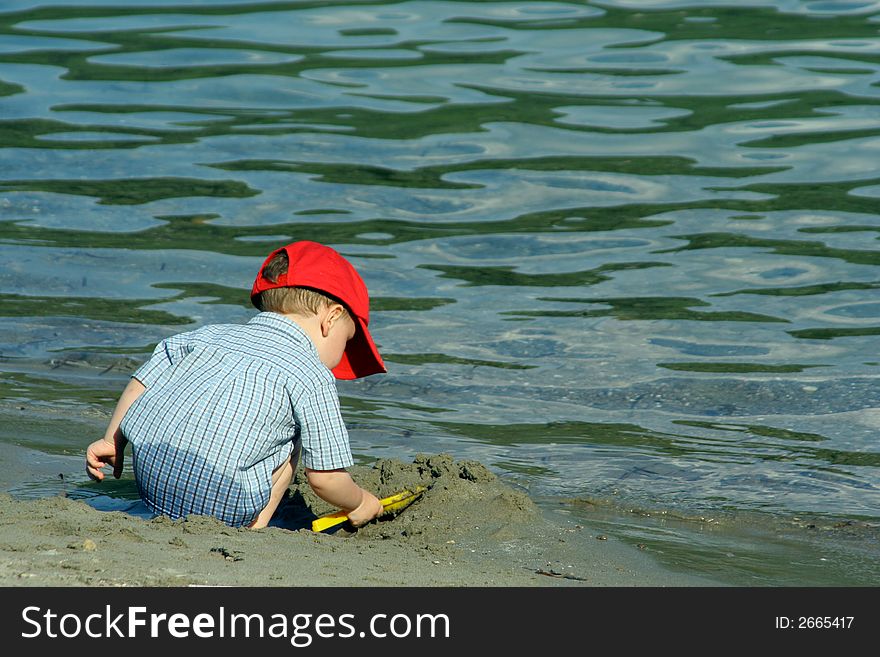 Boy On Beach