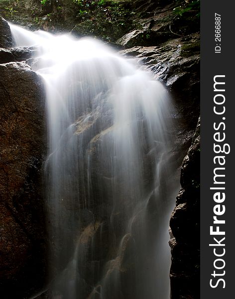 Beautiful waterfall image, location at malaysian