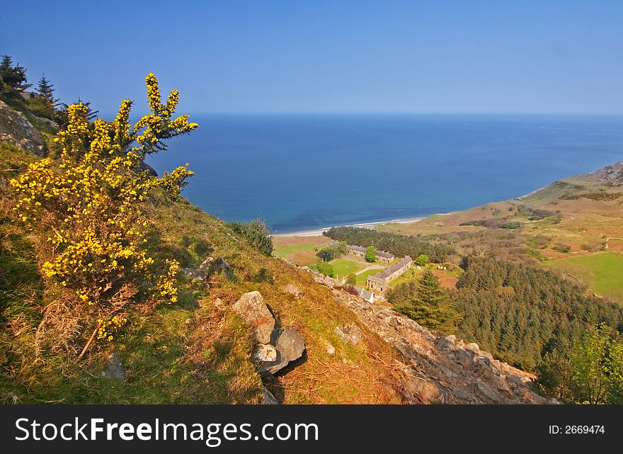 View over Nant Gwrtheyrn, Wales