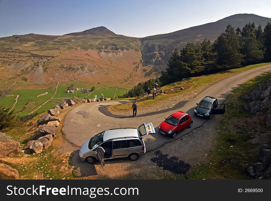 View over Nant Gwrtheyrn, Wales