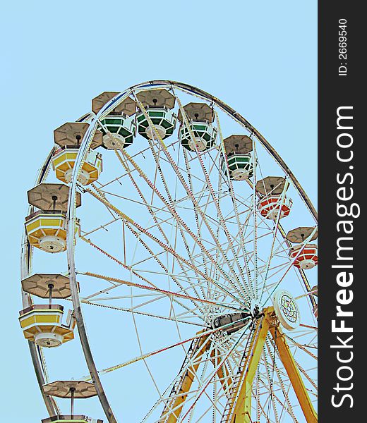 This image depicts a ferris wheel.