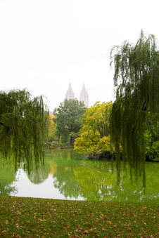 The Central Park Lake, NY Stock Images