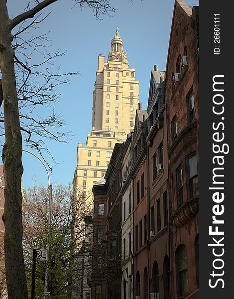 Brownstone apartments, Upper West Side, NYC