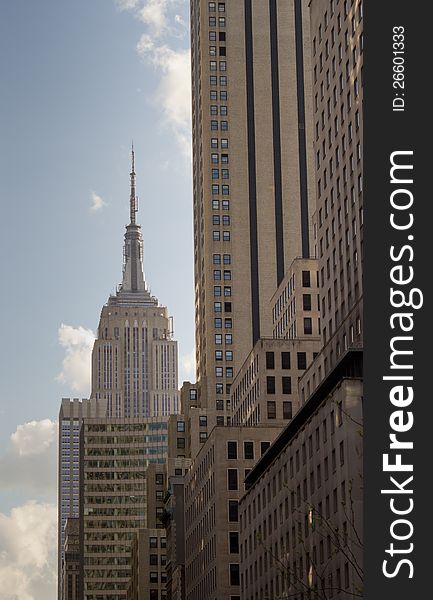 These buildings including the Empire State Building were taken from Fifth Avenue, Manhattan, New York. These buildings including the Empire State Building were taken from Fifth Avenue, Manhattan, New York