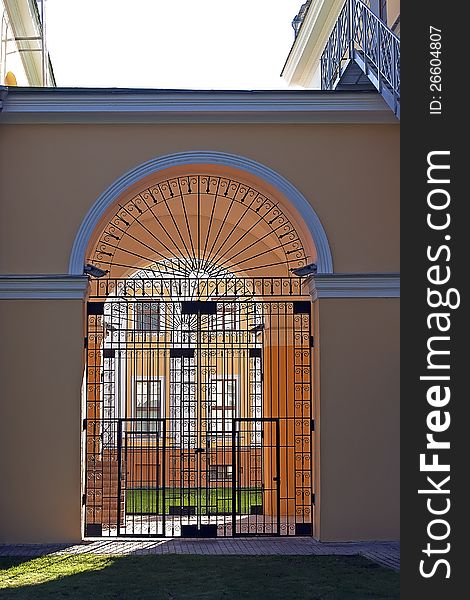 Steel Door In The Arch