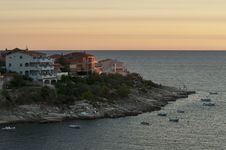 Sunset Over Peninsula Royalty Free Stock Image Sunset Over Peninsula Royalty Free Stock Image