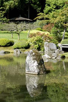 Picturesque Japanese Garden With Pond Stock Photography Picturesque Japanese Garden With Pond Stock Photography