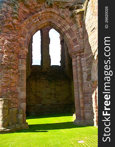 Arbroath Abbey, The West Front Ruins , Arbroath, Angus, Scotland, U.K This Ruins is in Arbroath Town. Arbroath Abbey, in the Scottish town of Arbroath, was founded in 1178 by King William the Lion for a group of Tironensian Benedictine monks from Kelso Abbey. It was consecrated in 1197 with a dedication to the deceased Saint Thomas Becket, whom the king had met at the English court.  It was William&#x27;s only personal foundation â€” he was buried before the high altar of the church in 1214. The last Abbot was Cardinal David Beaton, who in 1522 succeeded his uncle James to become Archbishop of St Andrews. The Abbey is cared for by Historic Environment Scotland and is open to the public throughout the year &#x28;entrance charge&#x29;. The distinctive red sandstone ruins stand at the top of the High Street in Arbroath
Abbey seal, depicting the murder of St Thomas. King William gave the Abbey independence from its mother church and endowed it generously, including income from 24 parishes, land in every royal burgh and more. The Abbey&#x27;s monks were allowed to run a market and build a harbour. King John of England gave the Abbey permission to buy and sell goods anywhere in England &#x28;except London&#x29; toll-free. The Abbey, which was the richest in Scotland, is most famous for its association with the 1320 Declaration of Scottish Independence believed to have been drafted by Abbot Bernard, who was the Chancellor of Scotland under King Robert I.
The Abbey fell into ruin. Arbroath Abbey, The West Front Ruins , Arbroath, Angus, Scotland, U.K This Ruins is in Arbroath Town. Arbroath Abbey, in the Scottish town of Arbroath, was founded in 1178 by King William the Lion for a group of Tironensian Benedictine monks from Kelso Abbey. It was consecrated in 1197 with a dedication to the deceased Saint Thomas Becket, whom the king had met at the English court.  It was William&#x27;s only personal foundation â€” he was buried before the high altar of the church in 1214. The last Abbot was Cardinal David Beaton, who in 1522 succeeded his uncle James to become Archbishop of St Andrews. The Abbey is cared for by Historic Environment Scotland and is open to the public throughout the year &#x28;entrance charge&#x29;. The distinctive red sandstone ruins stand at the top of the High Street in Arbroath
Abbey seal, depicting the murder of St Thomas. King William gave the Abbey independence from its mother church and endowed it generously, including income from 24 parishes, land in every royal burgh and more. The Abbey&#x27;s monks were allowed to run a market and build a harbour. King John of England gave the Abbey permission to buy and sell goods anywhere in England &#x28;except London&#x29; toll-free. The Abbey, which was the richest in Scotland, is most famous for its association with the 1320 Declaration of Scottish Independence believed to have been drafted by Abbot Bernard, who was the Chancellor of Scotland under King Robert I.
The Abbey fell into ruin