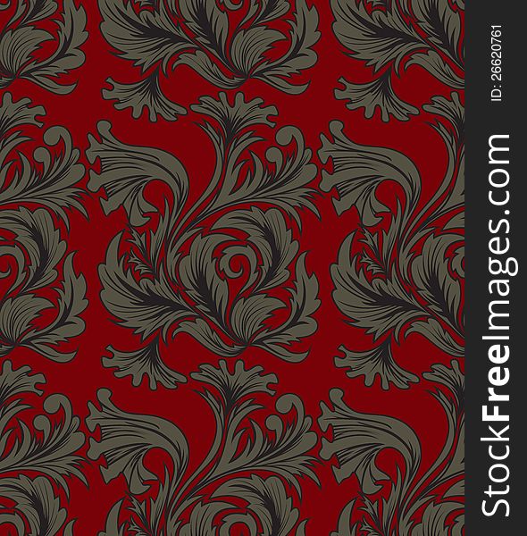 Seamless background with a beautiful antique ornaments. Seamless background with a beautiful antique ornaments