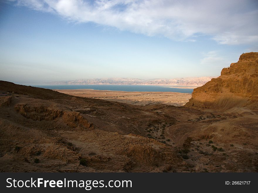 Masada and Dead sea
