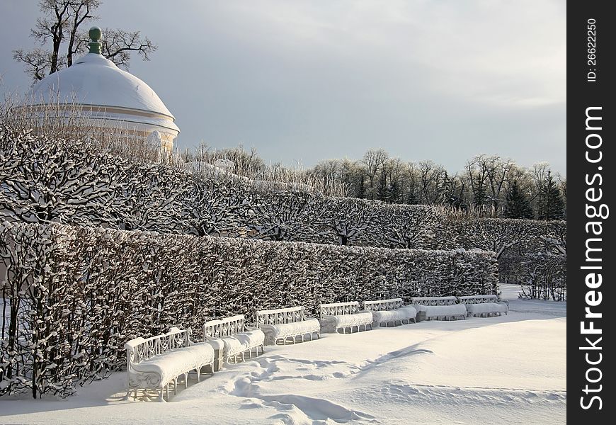 Snow-covered Park