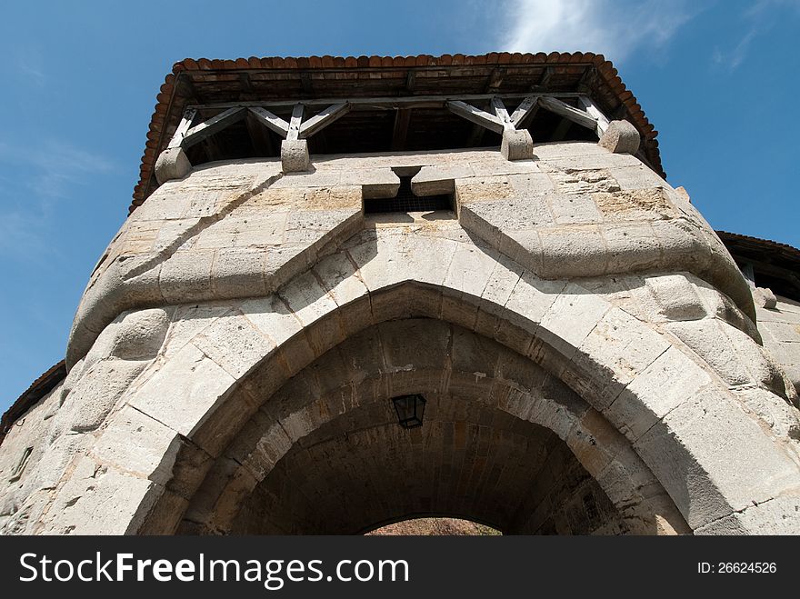 Medieval Tower In Rothenburg