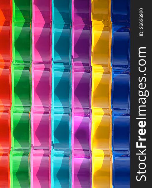Closeup of a colorful slippery slide. Closeup of a colorful slippery slide