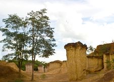 Soil Columns In National Park Stock Photo Soil Columns In National Park Stock Photo
