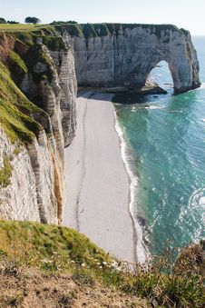 Stone Arch In Normandy Coast In France Royalty Free Stock Photos Stone Arch In Normandy Coast In France Royalty Free Stock Photos