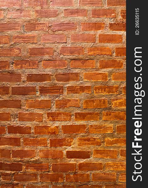 Background of brick wall texture in home