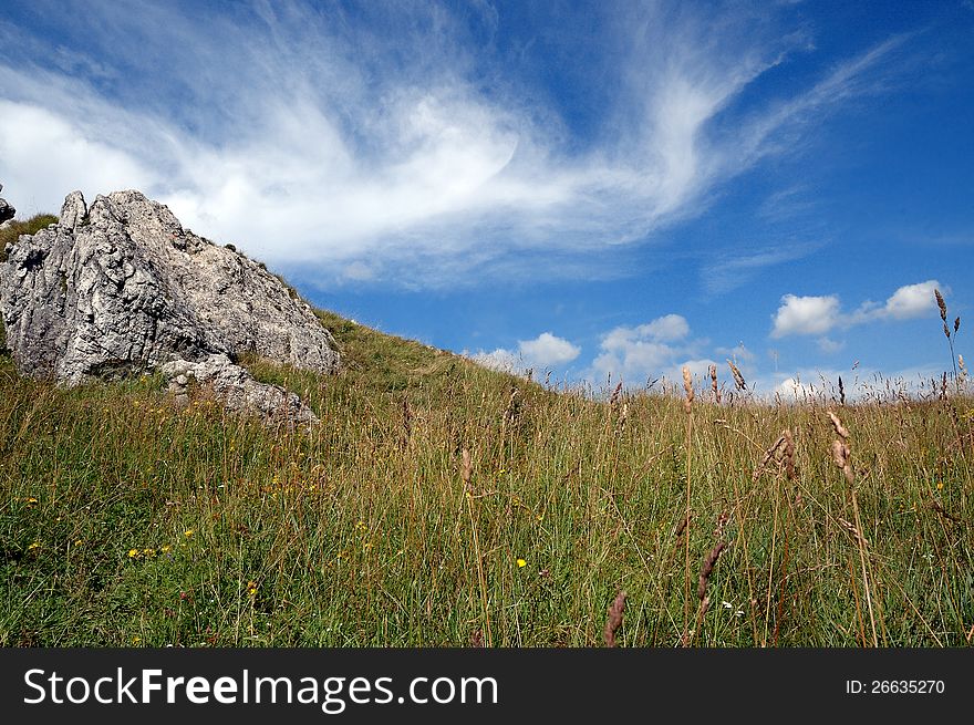 Meadow And Rock, Low Fatra, Slovakia