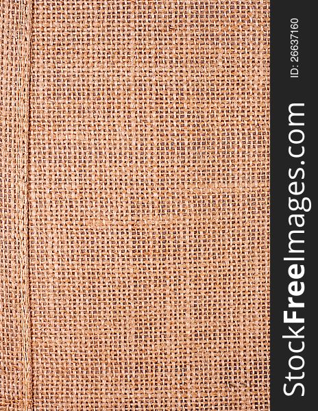 Background woven fabric with side stitching. Background woven fabric with side stitching