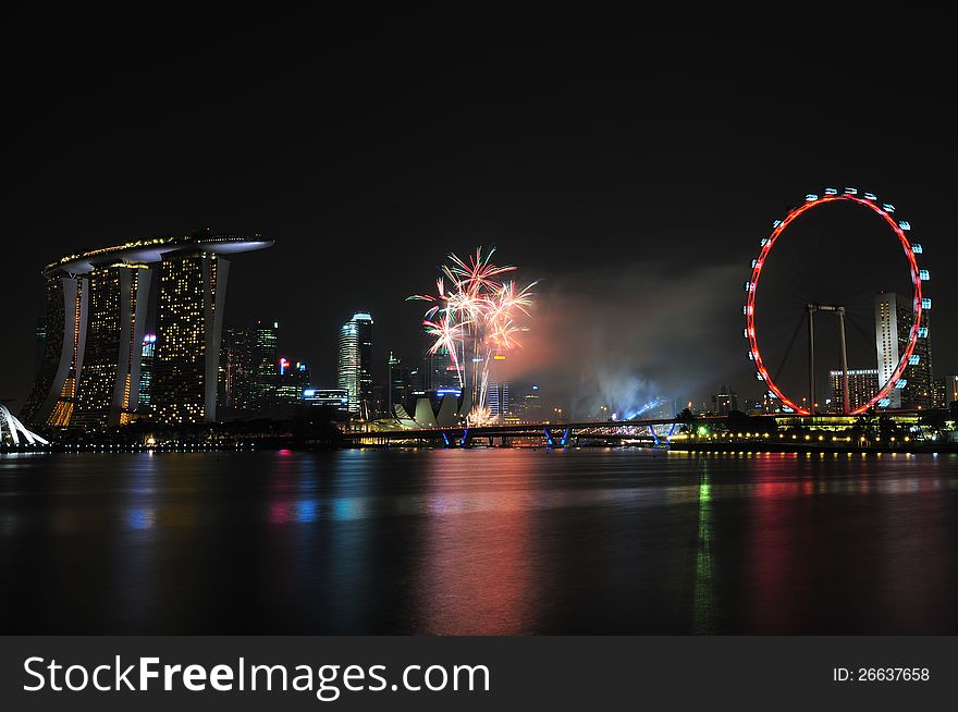 Singapore National Day 2012 Fireworks