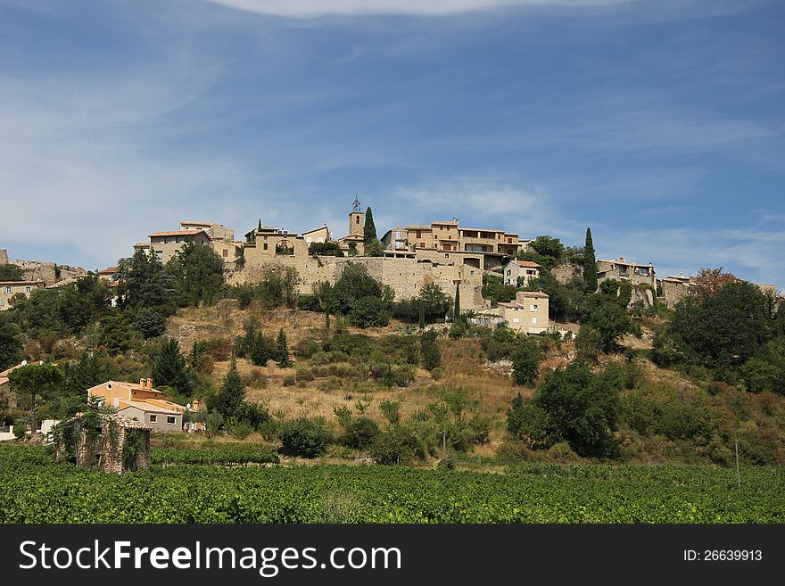 Faucon, small village in the Provence, France. Faucon, small village in the Provence, France