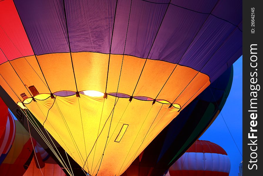 Balloon Glow At St. Louis