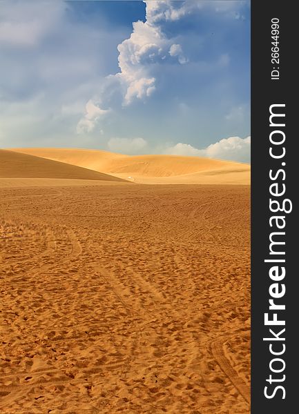 This is photo of sand dunes. This is photo of sand dunes