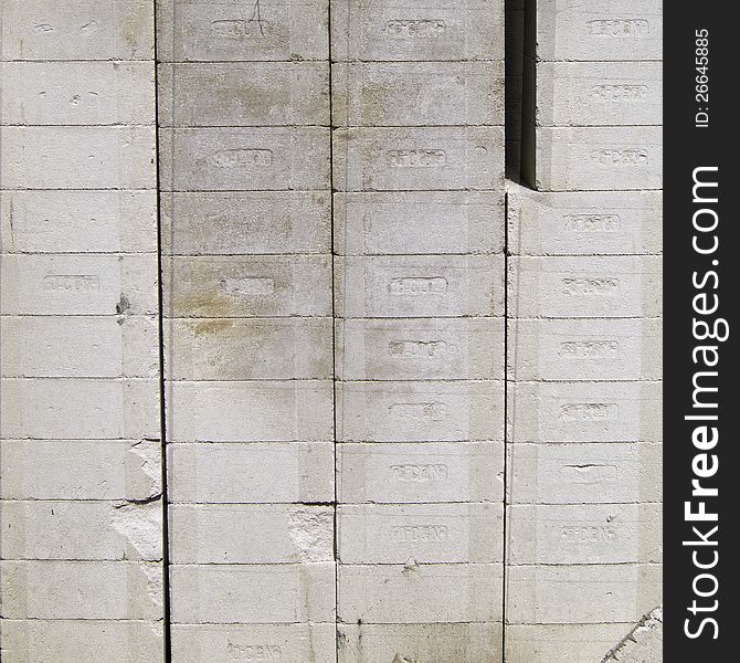 White brick wall for canstruction