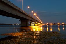 Bridge At Night Royalty Free Stock Photos Bridge At Night Royalty Free Stock Photos