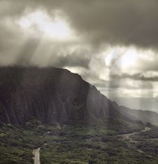 Pali Lookout Stock Image