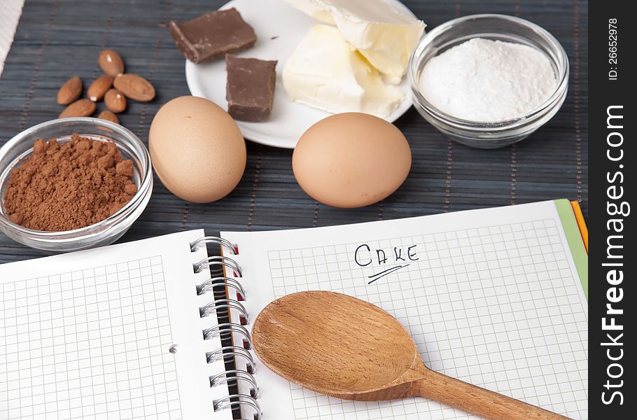 Close up of  Cookie Ingredients