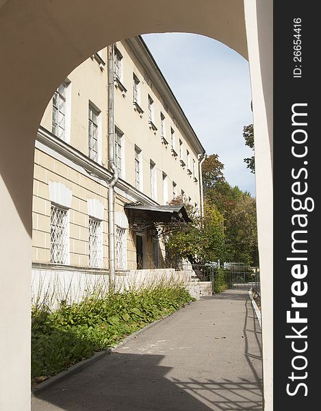 Dostoevskiy flat-museum in a northern outbuilding of Mariinskaya hospital