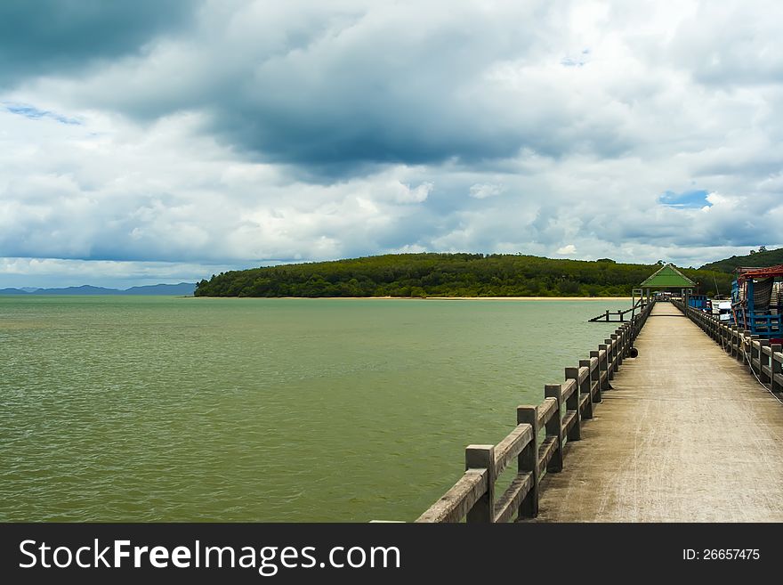 Pier at day on Phuket, Thailand. Pier at day on Phuket, Thailand