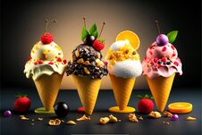 Indulge In The Rich And Creamy Bliss Of Our Homemade Ice Cream Royalty Free Stock Images