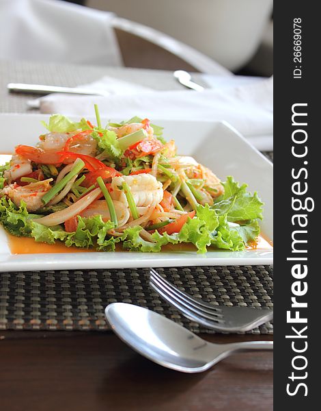 Spicy Seafood Salad