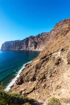 View Of Los Gigantes Cliffs Spain Royalty Free Stock Photos