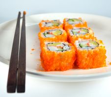 Japanese Roll Royalty Free Stock Photography