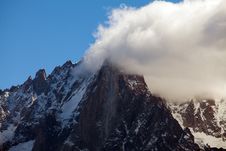 Snow Covered Mountains And Rocky Peaks In The Alps Royalty Free Stock Images Snow Covered Mountains And Rocky Peaks In The Alps Royalty Free Stock Images