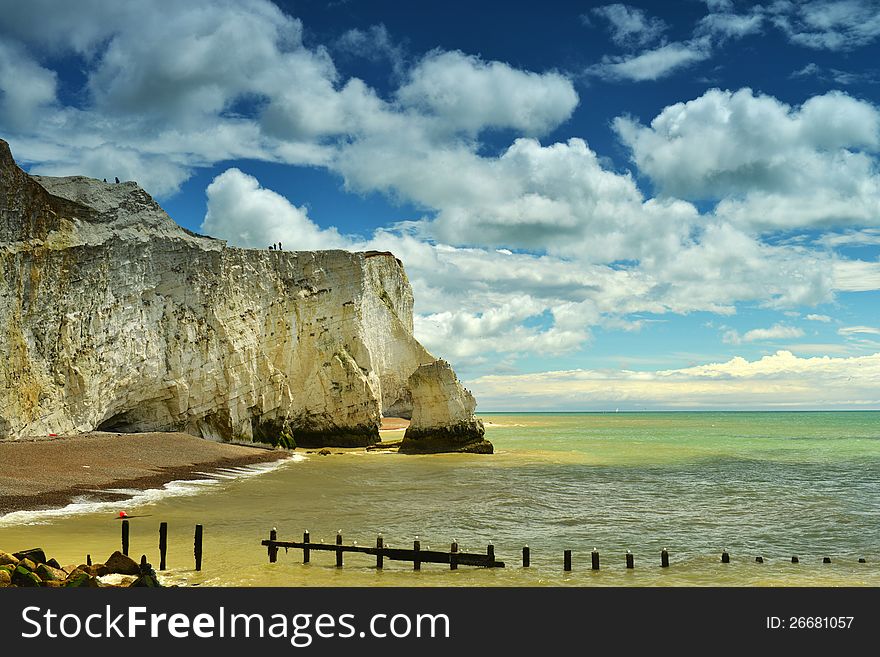 Cliff Coast In Summer