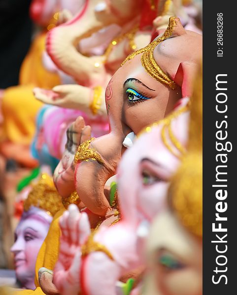 Ganesh Chaturthi Festival In Hyderabad, India