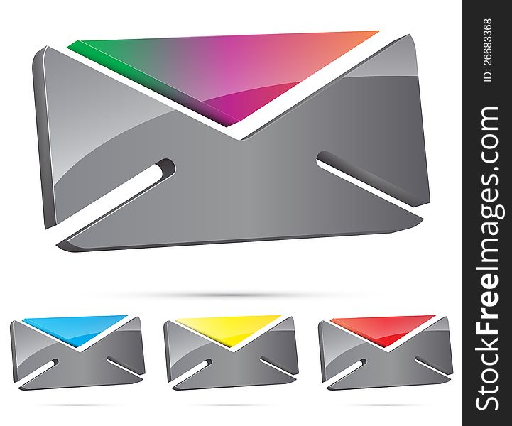 3d Envelope Icon