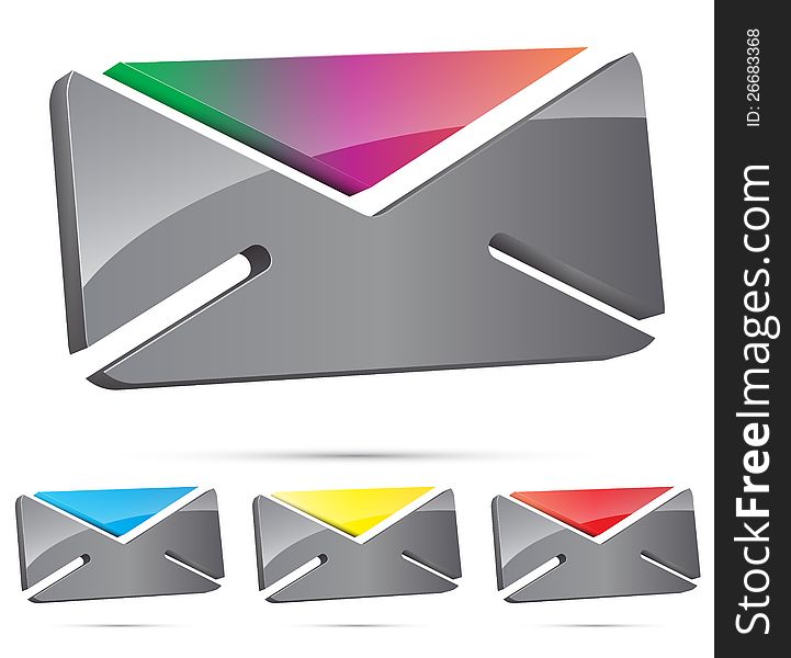 3d envelope icon